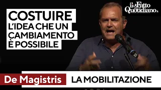 De Magistris con Santoro: "Mobilitazione per costruire l'idea che ci possa essere un cambiamento"