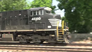 NORFOLK SOUTHERN GE AC44C6M Southbound Coil Steel Train