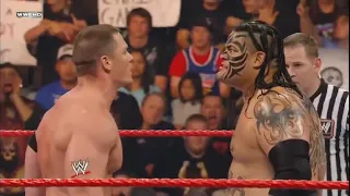 John Cena and Jeff Hardy Vs Umaga and JBL  Raw 26/05/2008