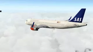 [X-Plane 11] SAS A320NEO HARD Landing to foggy Copenhagen ESSA to EKCH SK1409