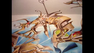 Mural in San Francisco's Hotel des Arts 2005