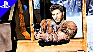 Uncharted: 2 Among Thieves | Convoy Encounter (Nathan Drake & Elena) ‼️