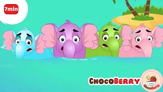 Ek Mota Hathi + Hathi Raja + More Nursery Rhymes for Kids | एक मोटा हाथी | ChocoBerry Poems