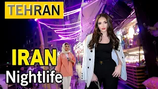 IRAN 2024 Nightlife in the east of Tehran in Niroo Havayi neighborhood