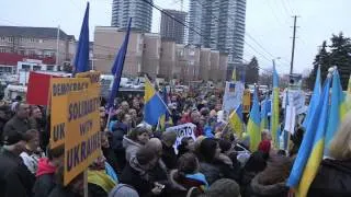 Kontakt TV: Pro-European Union Protest at Consulate General of Ukraine in Toronto -December 1, 2013