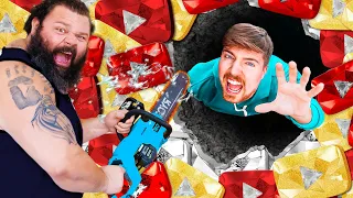 1000 YouTubers vs Worlds Strongest Man!