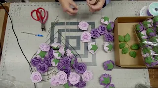 How to Make a Lavender Rose Heart Wreath Tutorial