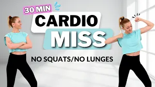 🔥30-Minute MISS CARDIO WORKOUT with Warm Up + Cool Down🔥No Jumping at Home🔥MODERATE INTENSITY 🔥