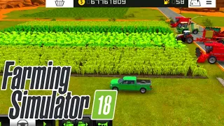 Fs 18 New video different crop chatting corn weat mustard oil cut on loading tractor