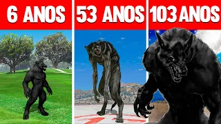 SOBREVIVENDO 103 ANOS COMO LOBISOMEM NO GTA 5