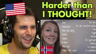 American Reacts to the Norwegian Language: Basic Hello & Goodbye