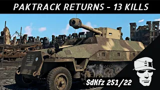 War Thunder Sd.Kfz.251/22 Paktrack Gameplay No Commentary