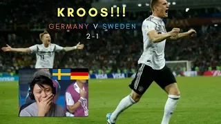 KROOS!!! GERMANY VS SWEDEN 2-1 HIGHLIGHTS REACTION | WORLD CUP 2018 (Re-upload)