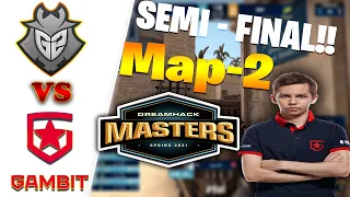 Gambit vs G2 | Vertigo Map 2 | CSGO DreamHack Masters Spring 2021   Semifinals Match | G2 vs Gambit