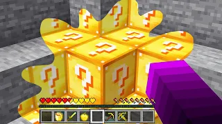 TOUT CE QUE JE TOUCHE se Transforme en LUCKY BLOCK sur Minecraft !