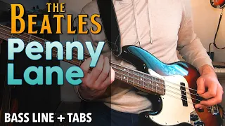 The Beatles - Penny Lane /// BASS LINE [Play Along Tabs]