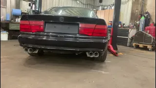 BMW 840ci E31 M60B40 Eisenmann Custom Exhaust X-Pipe Magnaflow 200 cells cat LOUD cold start