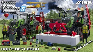 FENDTs in ACTION - MOWING & SPRAYING | Animals on Haut-Beyleron | Farming Simulator 22 | Episode 156