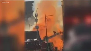 Newly released audio of Downtown Los Angeles fire, explosion injures firefighters