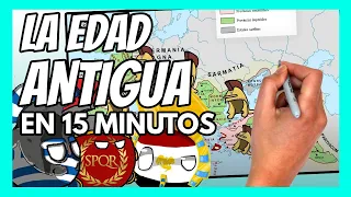 ✅ 🏛️ La EDAD ANTIGUA en 10 minutos | Todo sobre sobre egipcios, griegos, persas, romanos...