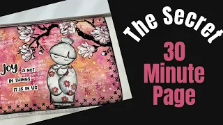 SECRET TO CREATING IN 30 MINUTES #artjournal #mixedmedia #using prompts