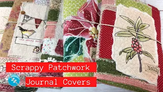 Easy Fabric Journal Covers, A Scrappy Patchwork Look