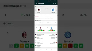 прогноз на футбол сегодня Италия Серия А Милан-Наполи