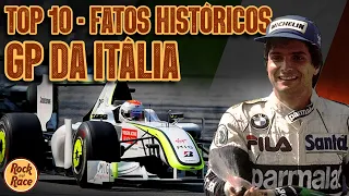 TOP 10 (um pouco mais...) - FATOS HISTÓRICOS do GP da ITÁLIA de FÓRMULA 1