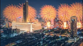 New year’s 2024 countdown |  Bangkok Thailand 🇹🇭 | central World-Times Square Of Asia