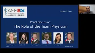 The Role of the Head Team Physician Panel Discussion | National Fellow Online Lecture Series