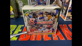 Opening Another 2024 Bowman Mega Box! Very Nice Red Parallel Pull to 5!!