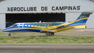 JATINHO DE LUXO DO BILIONÁRIO DA HAVAN - LEARJET 45 - DECOLAGEM EM CAMPINAS AEROPORTO DOS AMARAIS