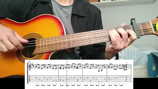 The Sound of Silence (Simon & Garfunkel) Fingerstyle + Tutorial Tab