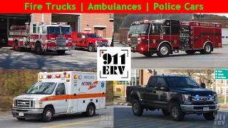 Fire Trucks, Ambulances, and Police Cars Responding Compilation | November 2023