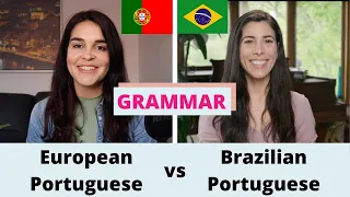 Brazilian Portuguese vs European Portuguese | GRAMMAR @SpeakingBrazilian