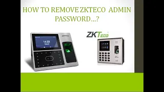 How to Reset ZKTECO ADMIN Password any Devices Without PC/computer Urdu Hindi