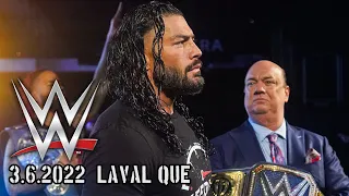 WWE (SmackDown) Laval, QUE March 6th, 2022 Results (Roman Reigns vs Drew McIntyre)