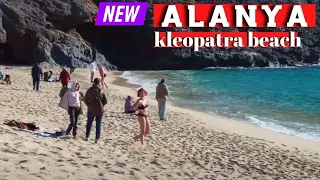 alanya kleopatra beach & teleferik  walking tour  alanya antalya turkey ! turkey holiday travel !