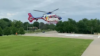 Oklahoma children air one landing at st  Francis hospital