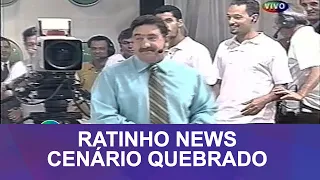 Ratinho News: O dia que quebraram o cenário sem querer