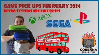 Game pickups February 2024 - Retro systems are like buses