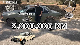 2 Millionen Kilometer Mercedes Benz 1979 W123 240D Tunisia Tour Part2.