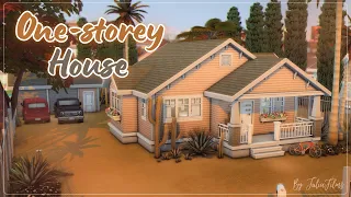 Одноэтажный Дом🌴│Строительство│One-storey house│SpeedBuild│NO CC [The Sims 4]