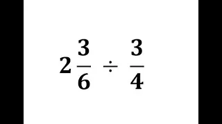 Dividir un número mixto entre una fracción