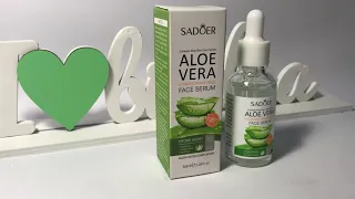 Сироватка для обличчя з екстрактом алое вера Sadoer Aloe Vera Hydrate Moisturize Face Serum