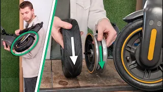 Ninebot Max G30 Tutorial - How to change the tubeless tyre on the front wheel - Segway KickScooter