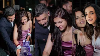 Dalljit kaur wedding reception party with nikhil patel | dalljit kaur party sanaya Irani mohit came|