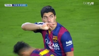 Luis Suarez vs Levante Home HD 720p (15/02/2015) (English Commentary)