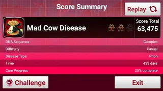 Plague Inc Casual Mad Cow Disease WR In 3:42