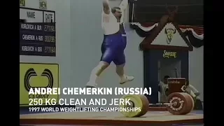 Andrei Chemerkin (Russia) 250 kg clean and Jerk